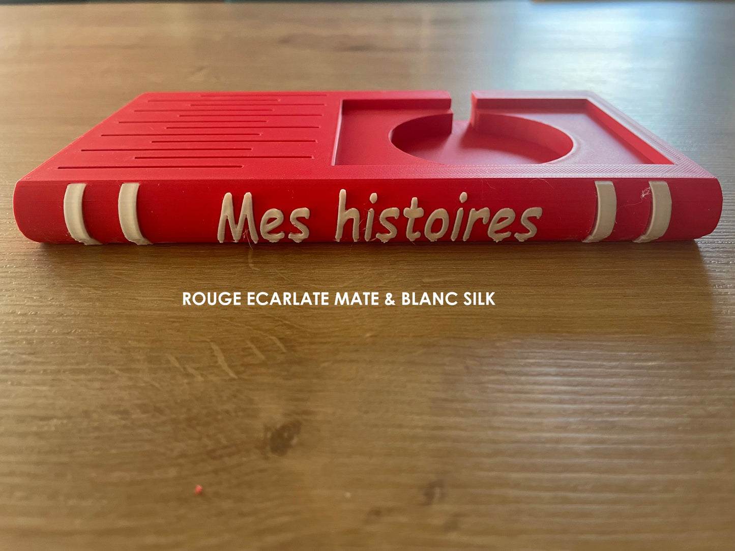 Support “Livre” compatible Yoto Player Avec rangement pour cartes et chargeur à induction